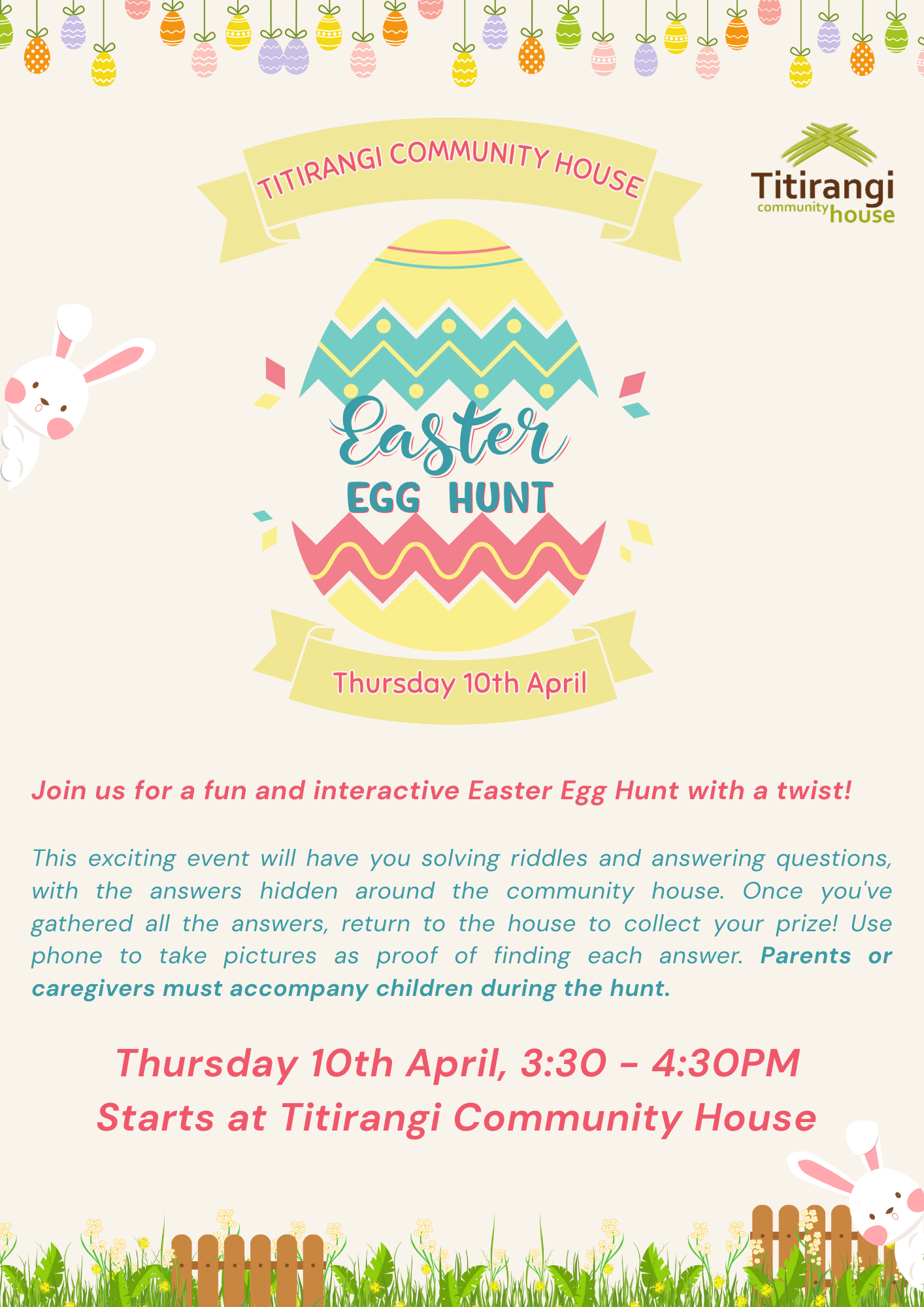 Join us for a fun and interactive Easter Egg Hunt with a twist!